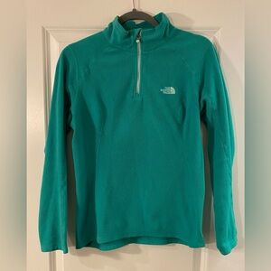 The North Face Quarter Zip Pullover Sweater - Mint Green - Sz S - Like New